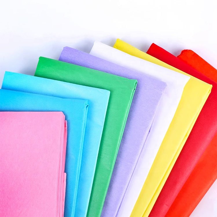 High Quality Pink And Gingham Plain 17Gsm Mf Acid Free White Tissue Paper For Gift Bag