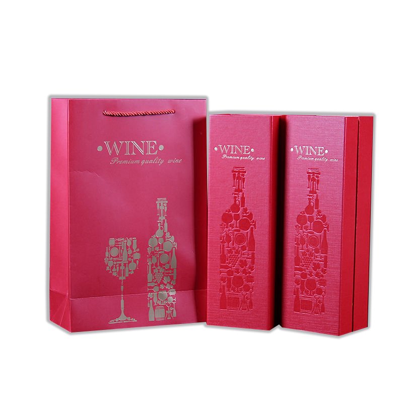 Custom Luxury Cardboard Liquor 1 Bottle Gift Boxes Magnetic Bottle Packaging Whiskey Champagne Wine Box