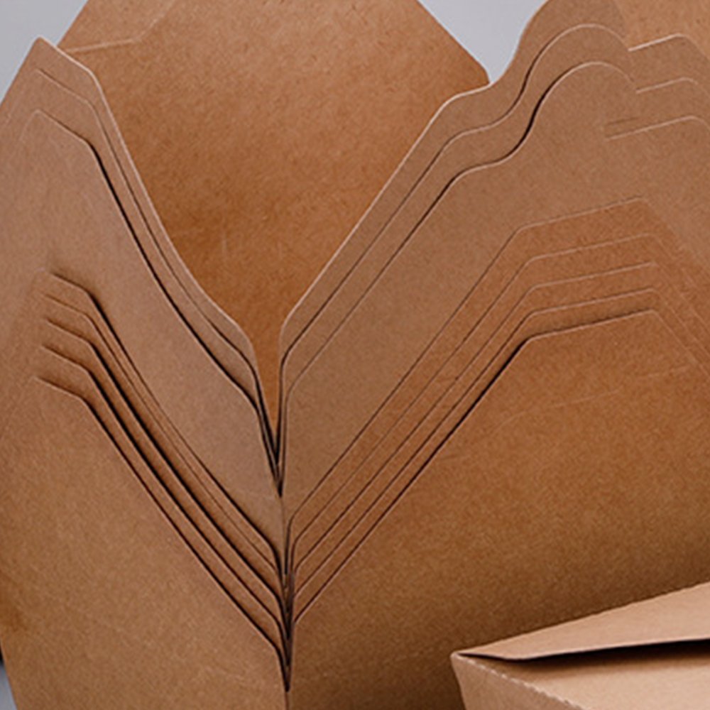 Sunzza Custom Print disposable Biodegradable Takeaway Kraft Paper Lunch Bento Sushi Delivery Packaging Hot Food Container box