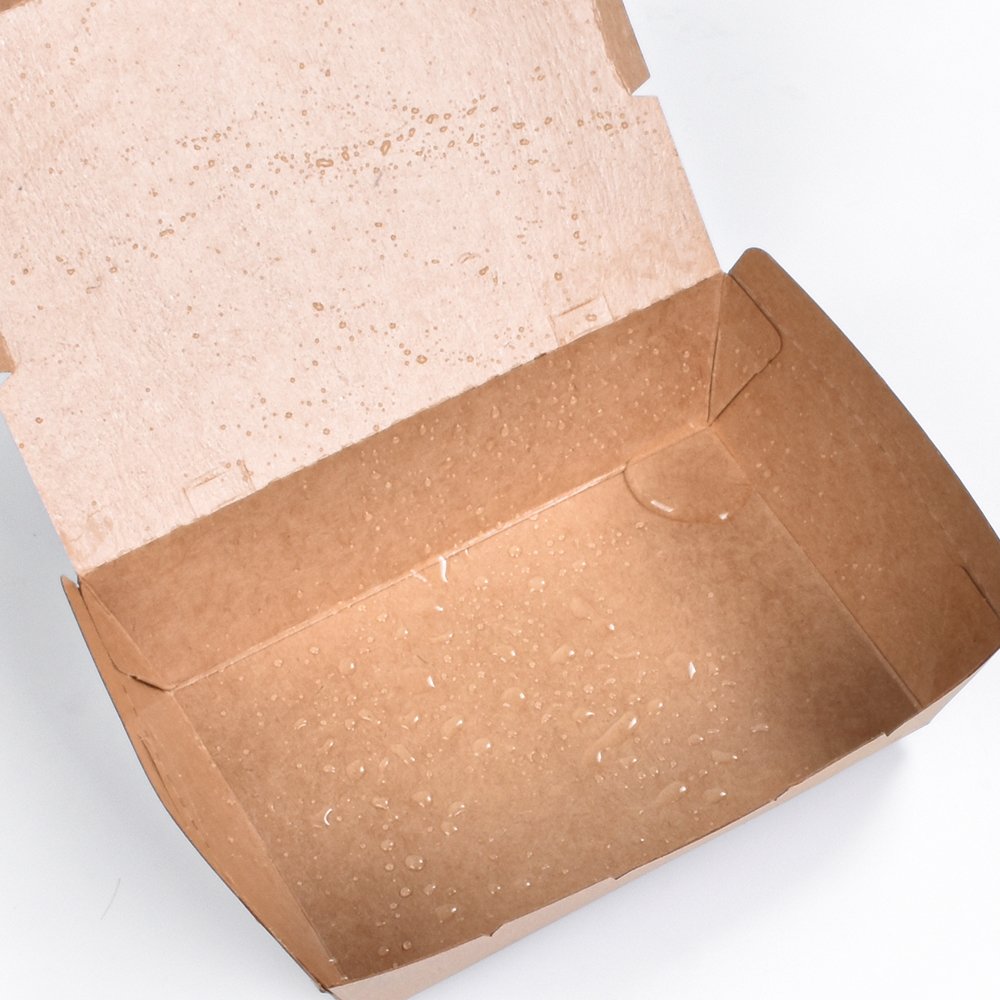 Sunzza Custom Print disposable Biodegradable Takeaway Kraft Paper Lunch Bento Sushi Delivery Packaging Hot Food Container box