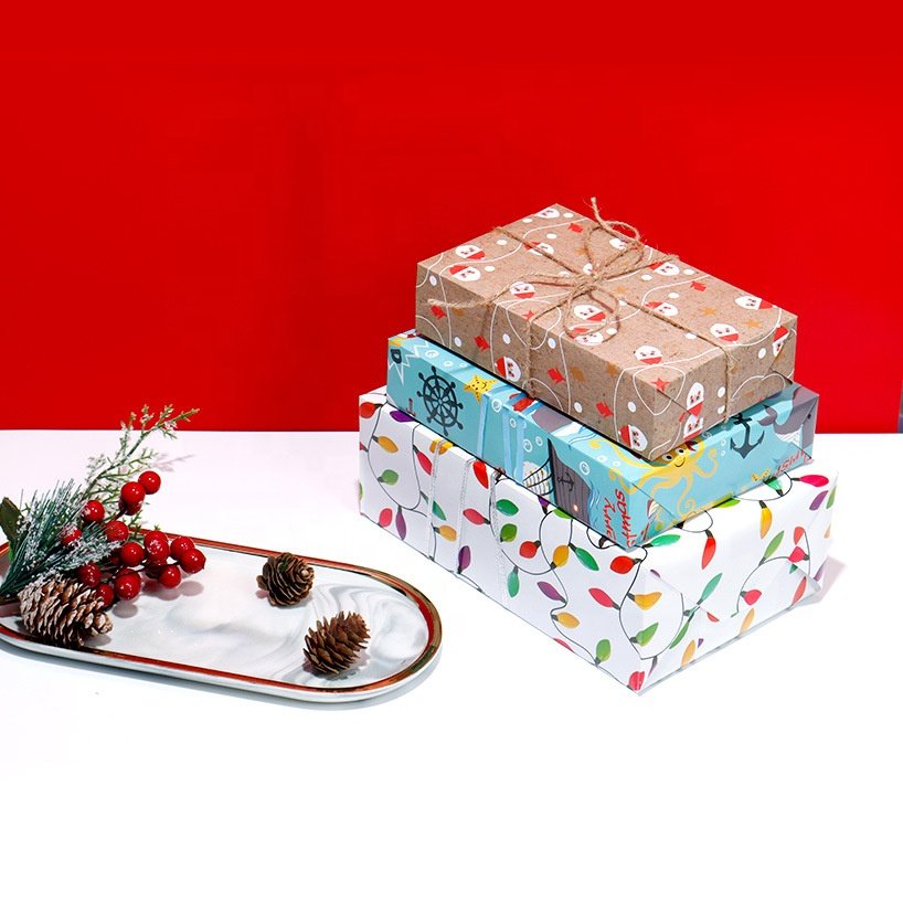 Christmas Gift Wrapping Paper Cartoon Paper Gift Box Packaging Paper Wholesale