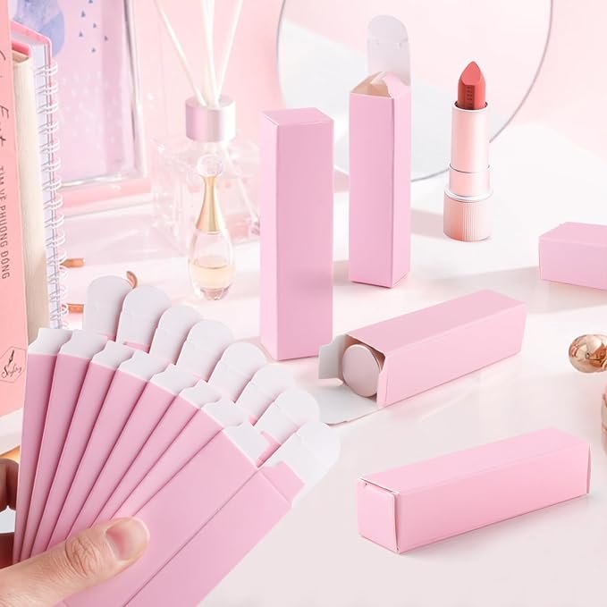 Custom Folding Carton Cosmetic Lipsticks Eyeliner Eyebrow Pencil Mascara Packaging Box Cardboard Paper Box With Logo