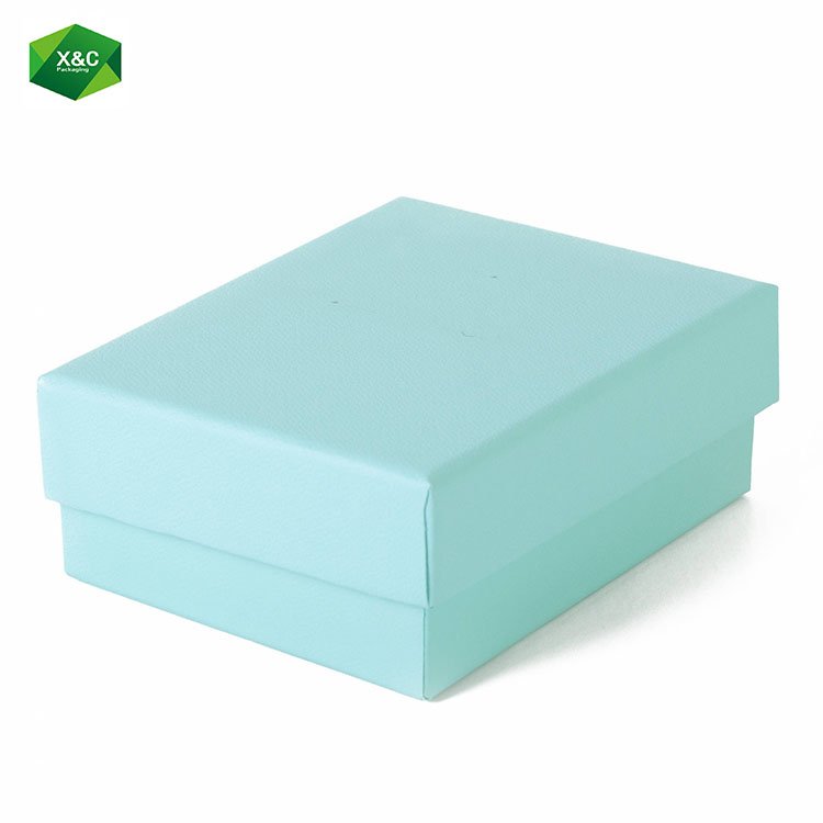 Custom Luxury Small Blue Packaging Necklace Jewelry Box