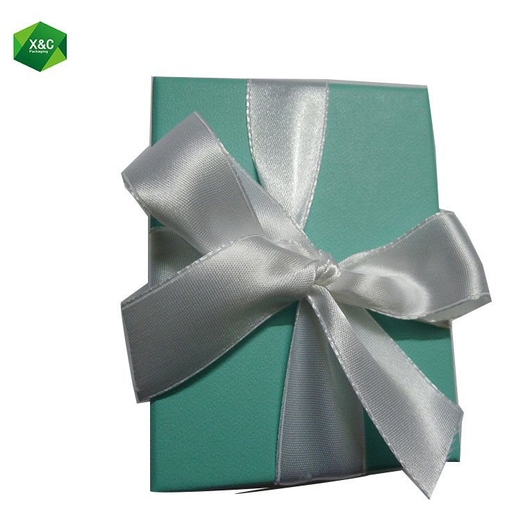 Custom Luxury Small Blue Packaging Necklace Jewelry Box