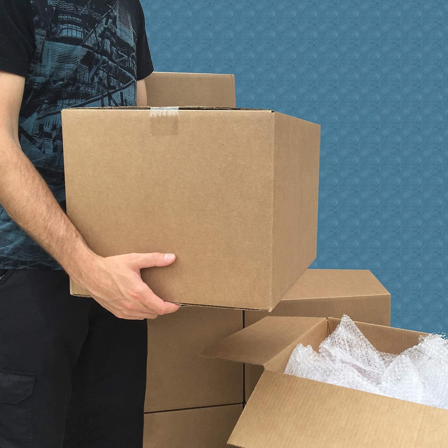 Custom Brown Corrugated Cardboard Moving Shipping Paper Boxes Packaging Box