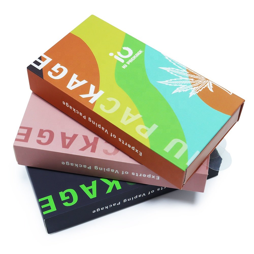 Square Rigid Child Resistant Proof Paper Gift Box Sliding Packaging Cardboard Custom Paper Drawer Boxes