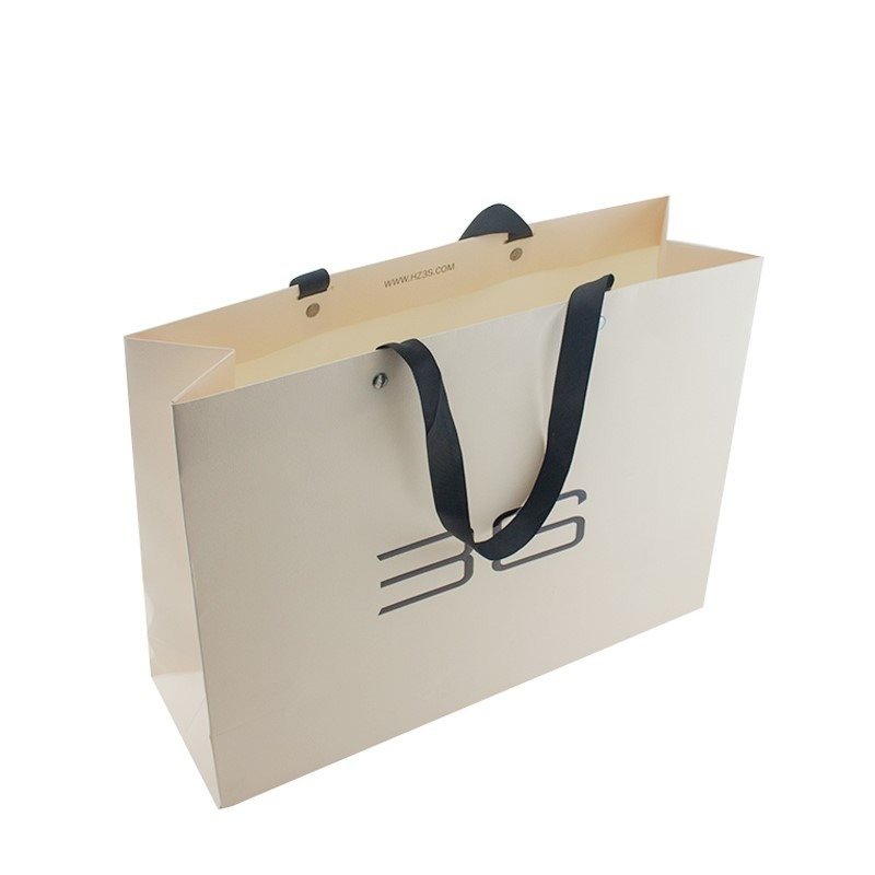 Luxury Custom Logo Matte Paper Bags Retail Shopping Gift Packaging Jewelry Boutique Clothing Shoes Bag With Cotton Handle