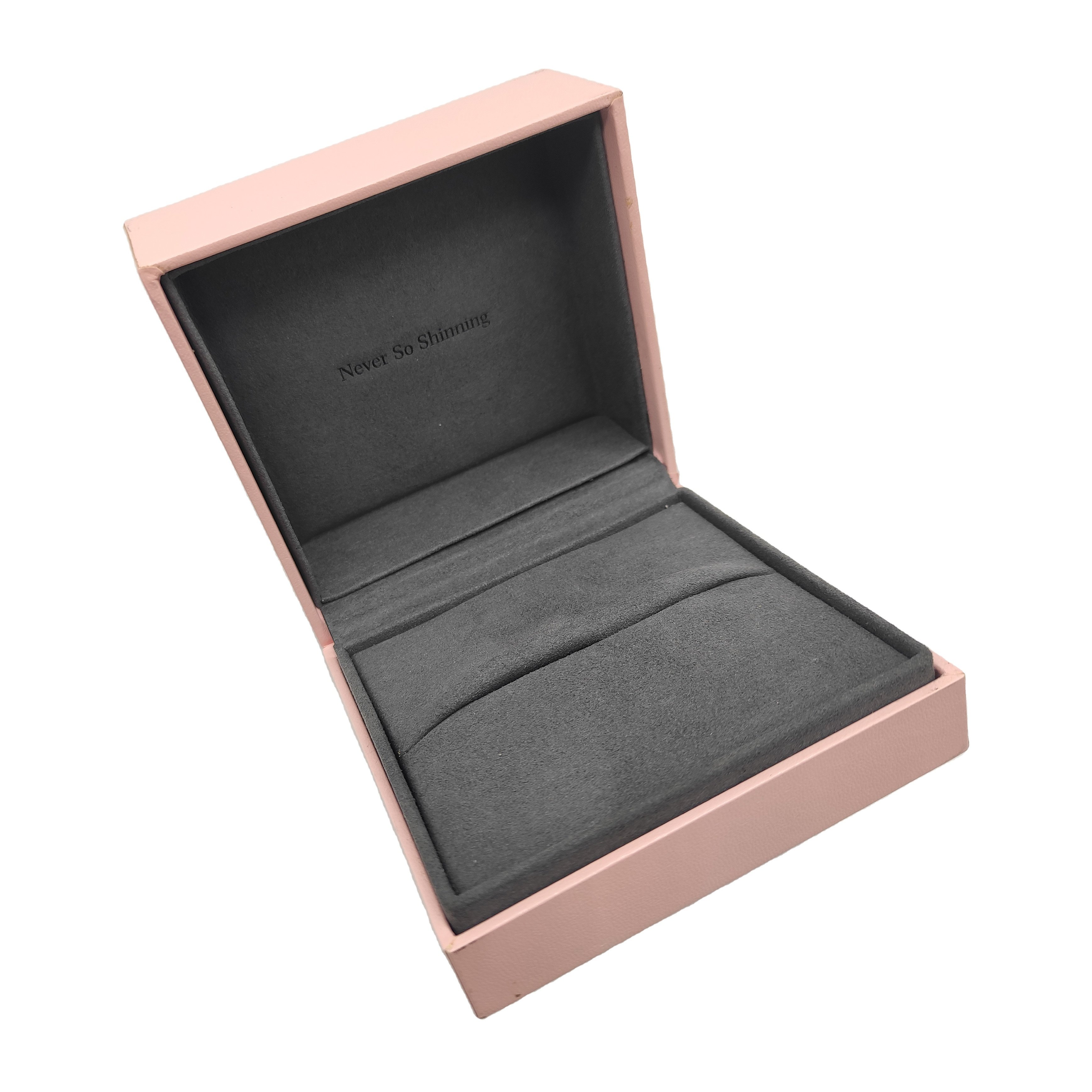 Factory customized luxury jewellery box with logo clamshell velvet gift box suitable for packaging