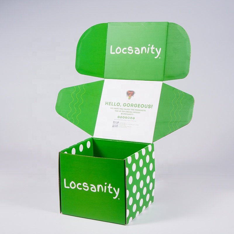 Soy Ink Hair Wig Boxes Custom Logo Packaging Shipping Box Paper Packaging Boxes