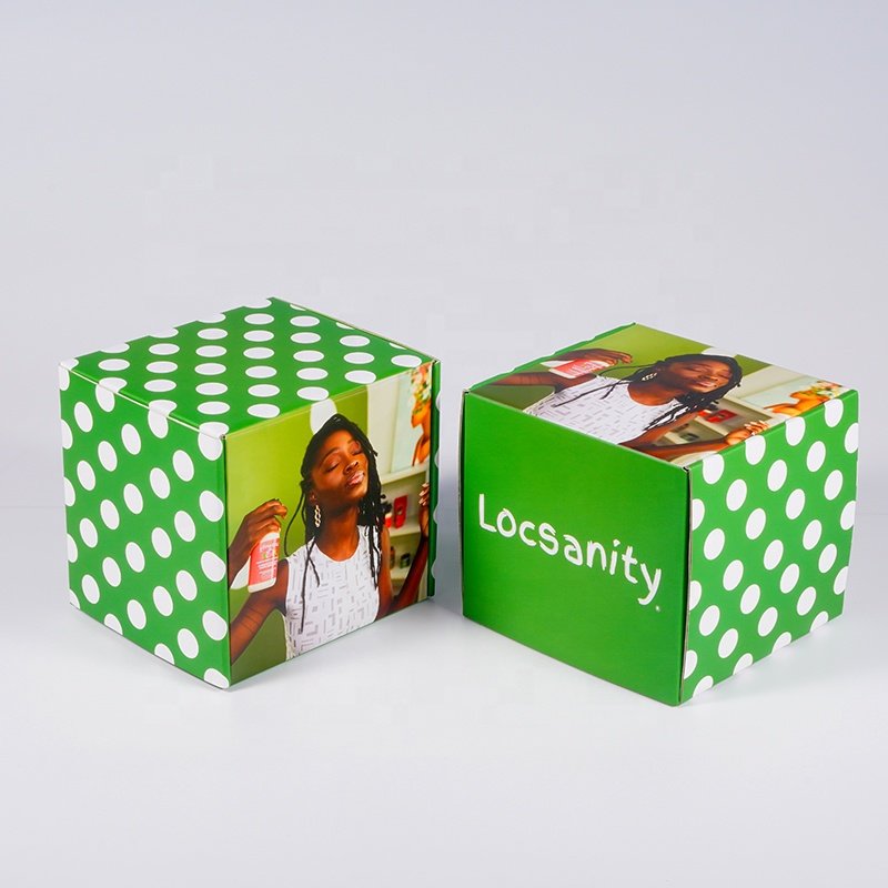 Soy Ink Hair Wig Boxes Custom Logo Packaging Shipping Box Paper Packaging Boxes