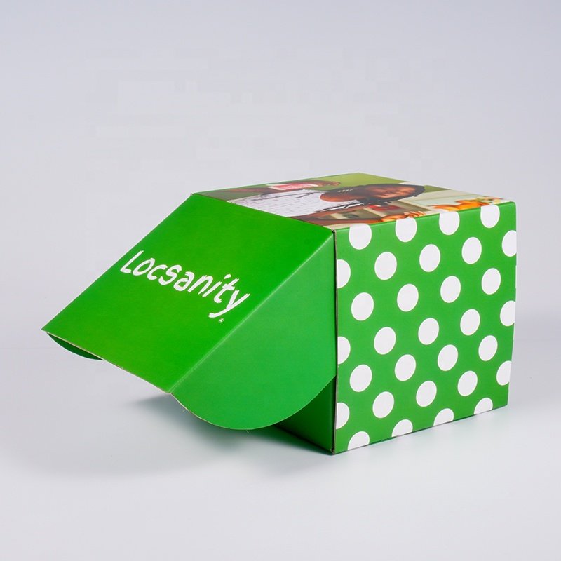 Soy Ink Hair Wig Boxes Custom Logo Packaging Shipping Box Paper Packaging Boxes