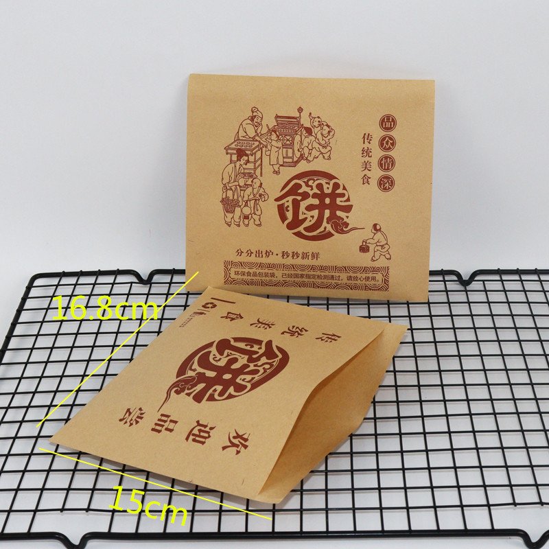 OEM paper sandwich bags triangle traditional snack baked cake grease proof paper bag