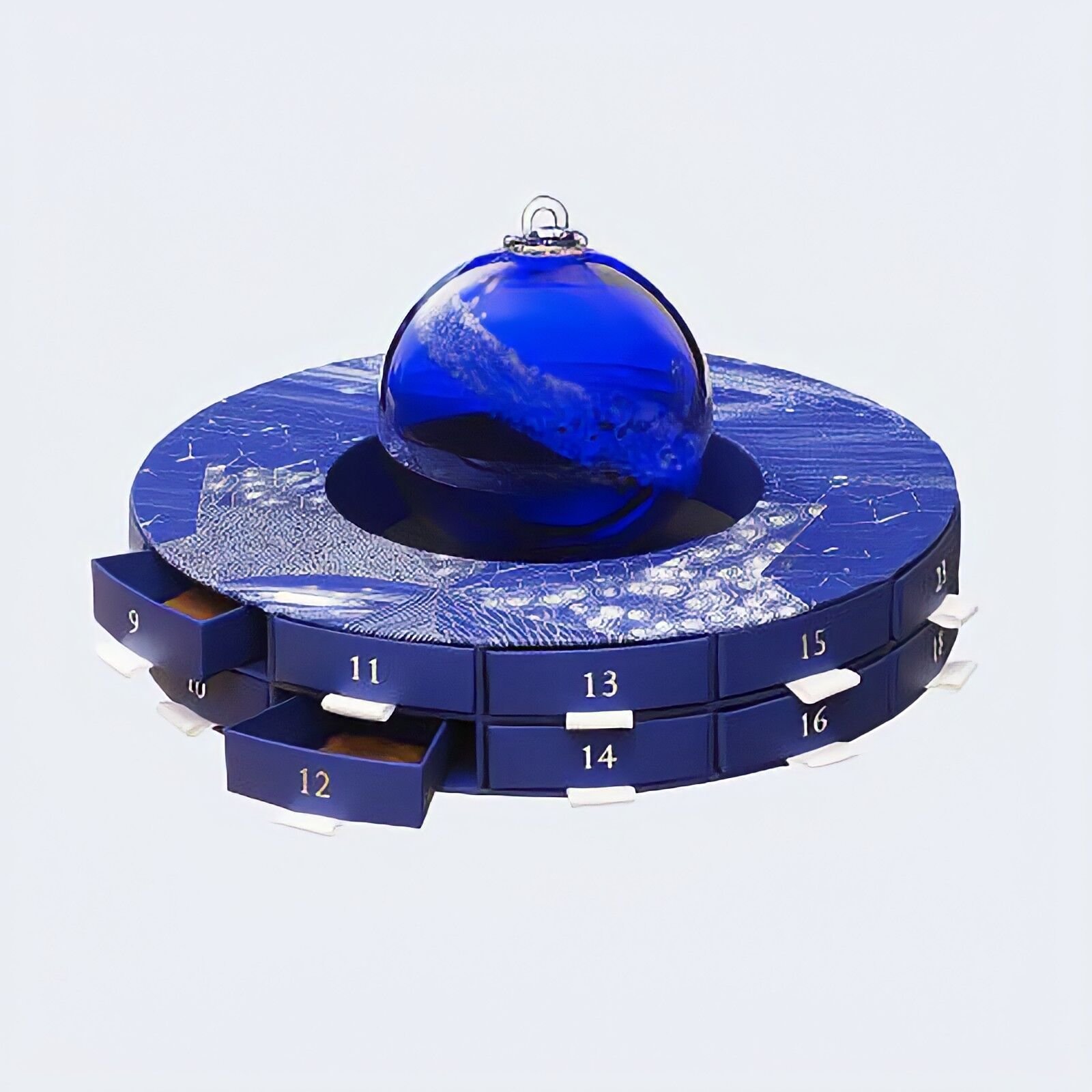 Wreath Shaped Round Circular Mystery Blind Box Christmas Advent Calendar Cardboard Box With Drawer For Candy Chocolate Packaging