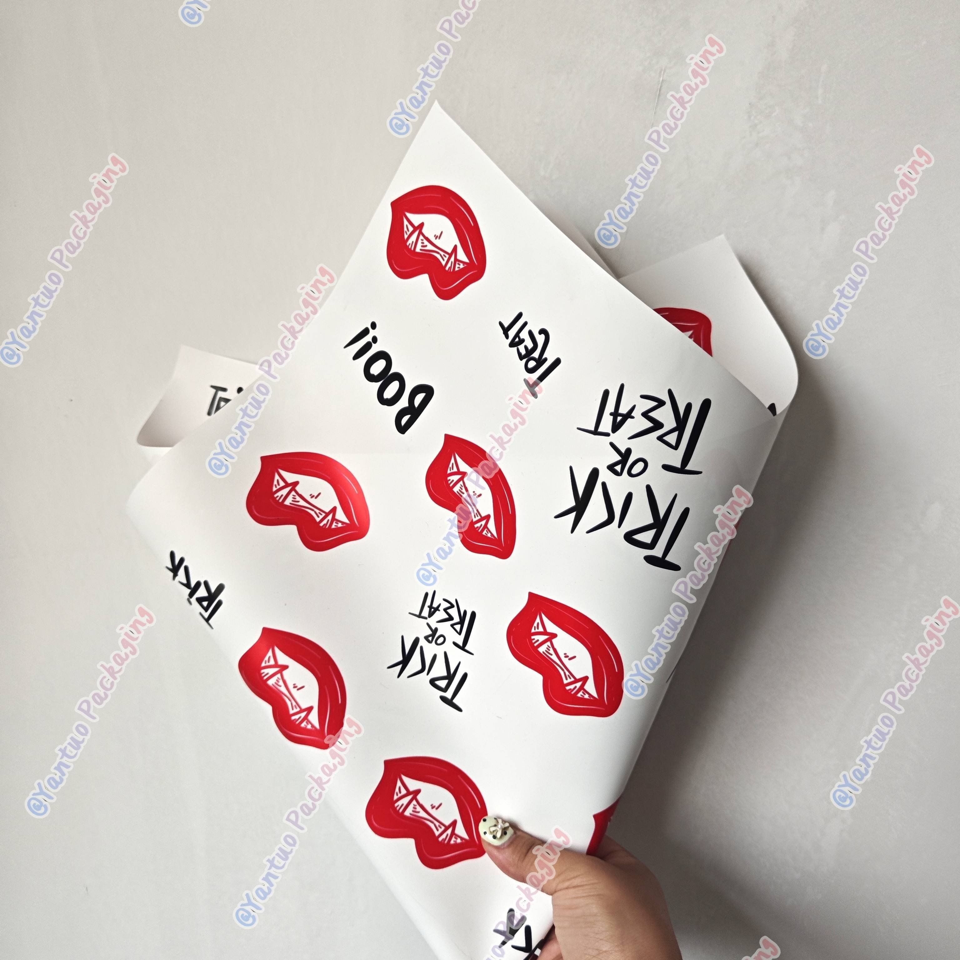 Wholesale Halloween new style flower wrapping paper waterproof design paper Korean paper florist material