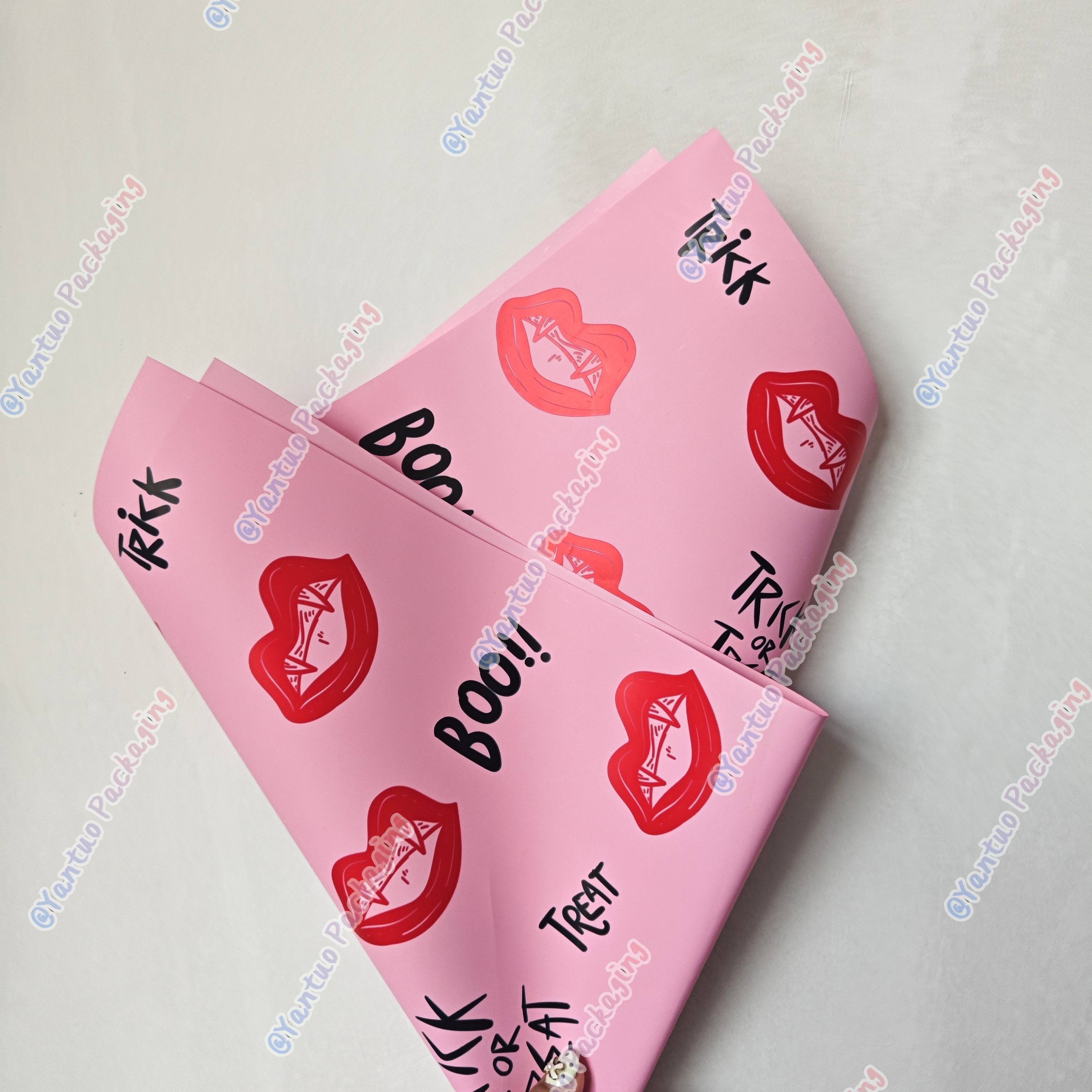 Wholesale Halloween new style flower wrapping paper waterproof design paper Korean paper florist material