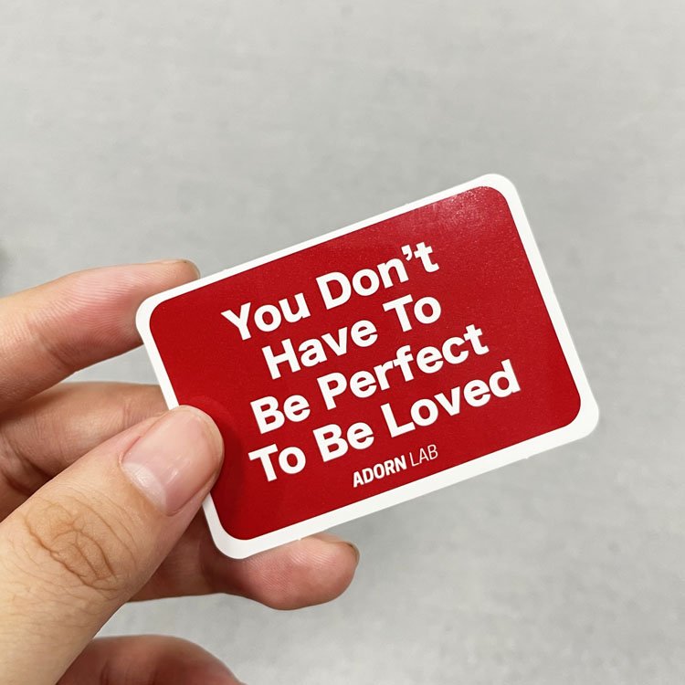 Custom Personalized Adhesive Vinyl Stickers Individual Die Cut Label for Promotion