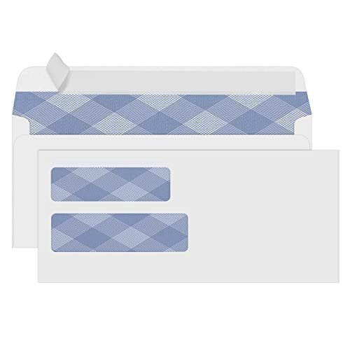Self-Seal Envelopes With Window Security Tint Pattern for Secure Mailing, Invoices and Statements
