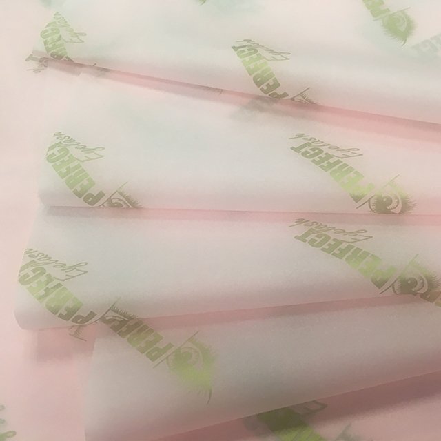 Custom Design Printed Foil Logo 17GSM Tissue Paper Gift Wrapping Paper Clothing Packaging Paper