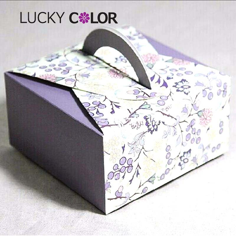 Custom Printed Luxury Party Packaging Gift Boxes With Ribbon Chocolate Candy Cake Box