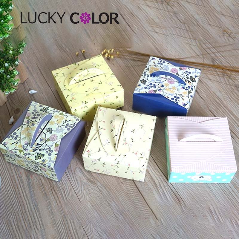 Custom Printed Luxury Party Packaging Gift Boxes With Ribbon Chocolate Candy Cake Box