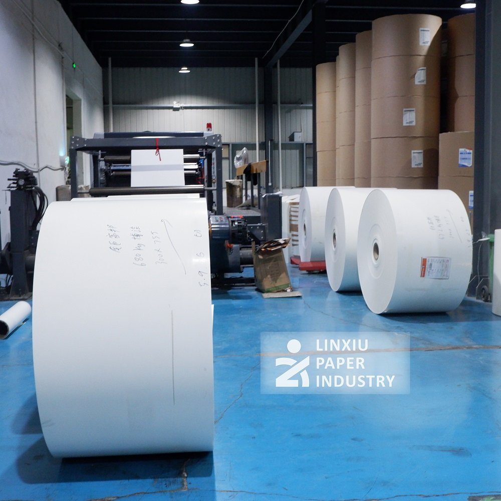 APP 150-350gsm PE/PLA laminated paper cup in roll cupstock normal bulk base paper for food packaging