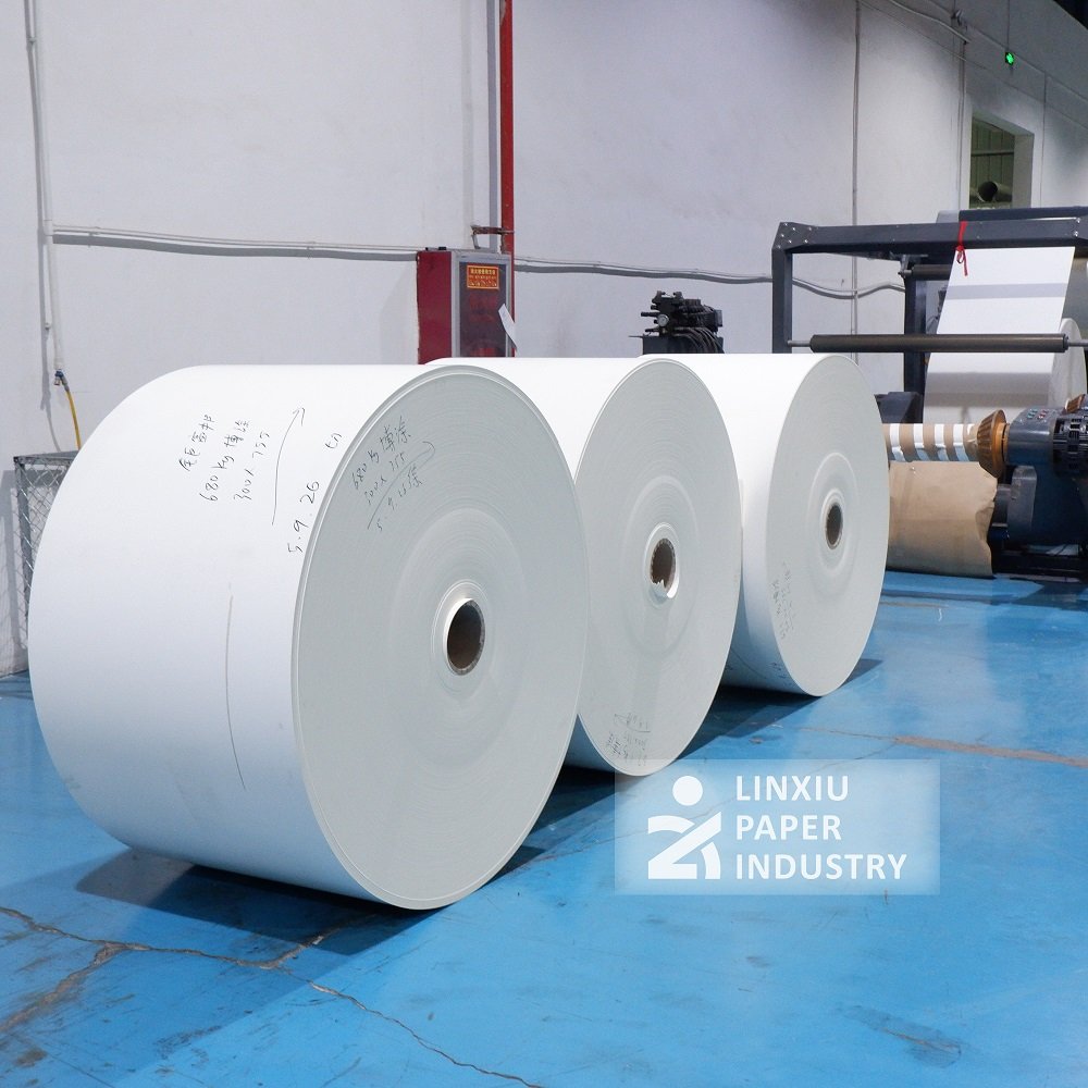 APP 150-350gsm PE/PLA laminated paper cup in roll cupstock normal bulk base paper for food packaging
