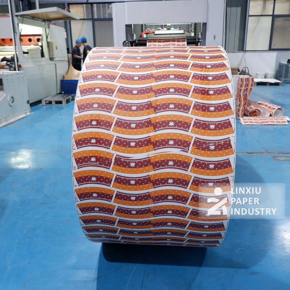APP 150-350gsm PE/PLA laminated paper cup in roll cupstock normal bulk base paper for food packaging