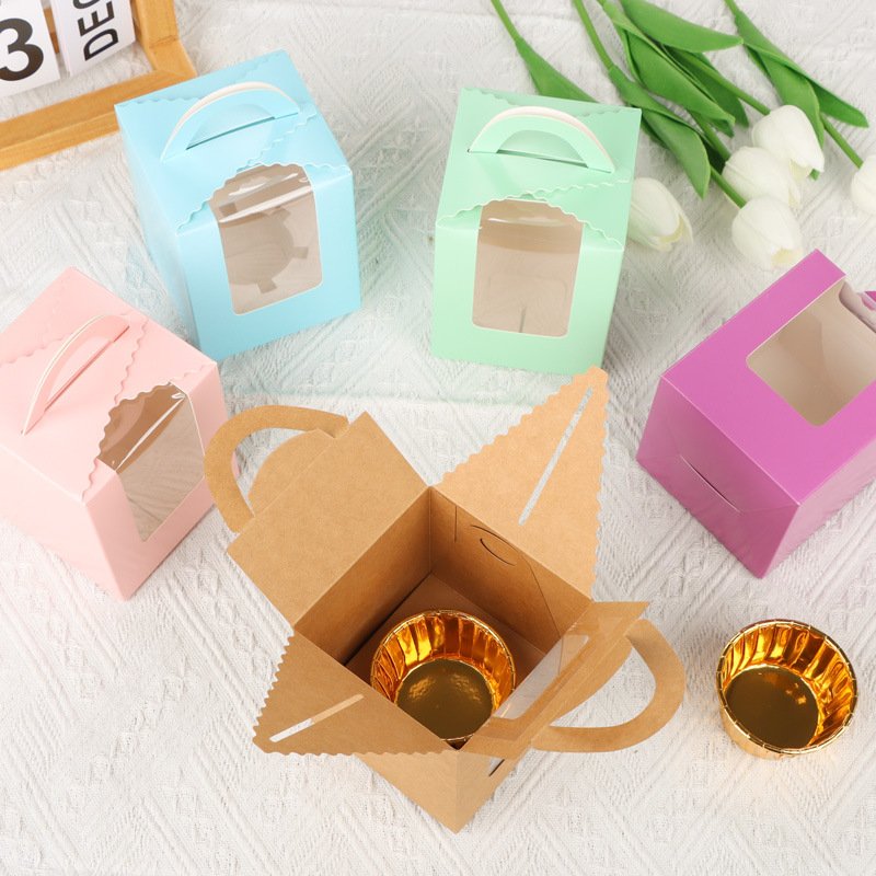 flat clear transparent plastic oriental wedding cake box cheese packaging 15 cm white colour with lamination