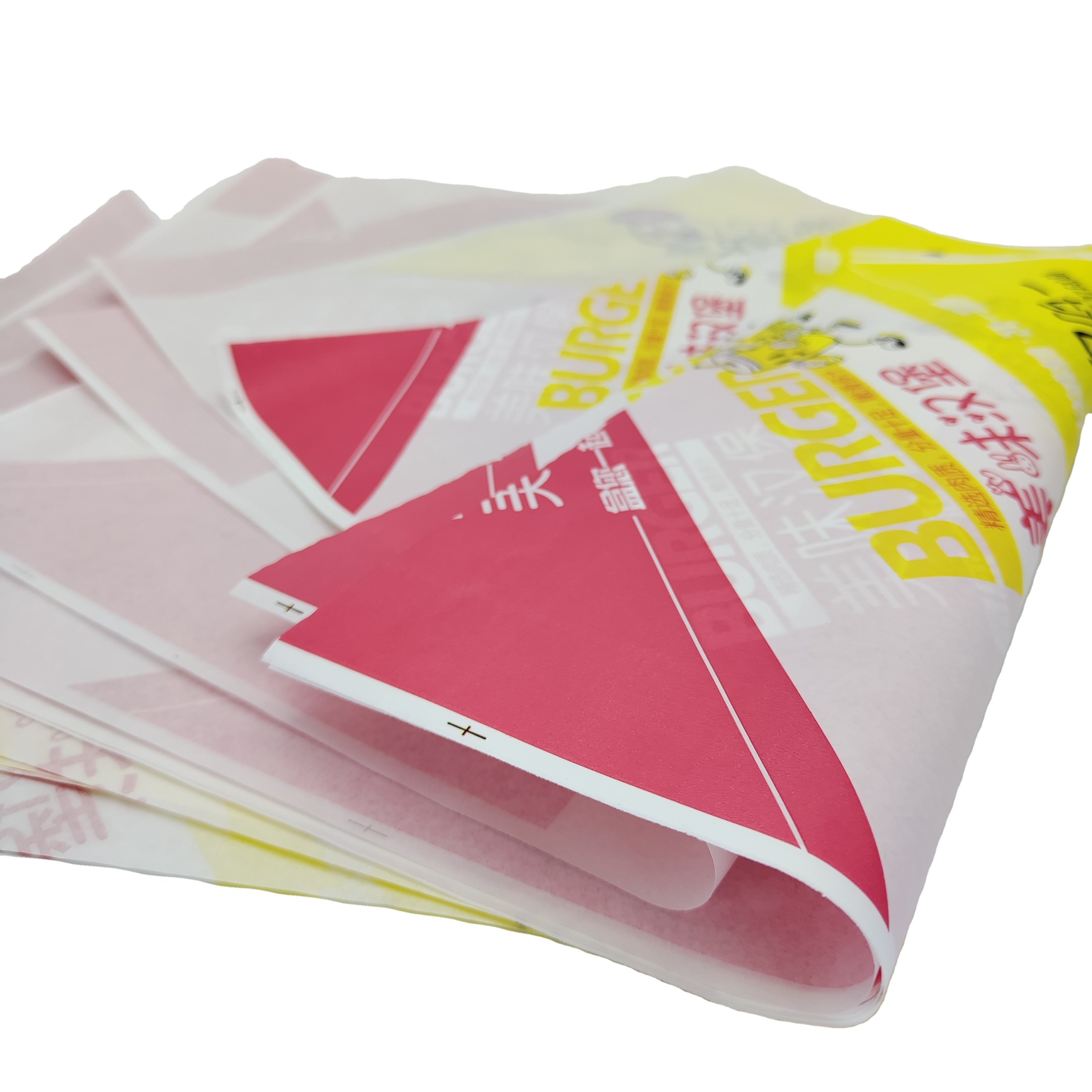 28gsm greaseproof paper sheet custom printed greaseproof food wrapping paper roll food grade