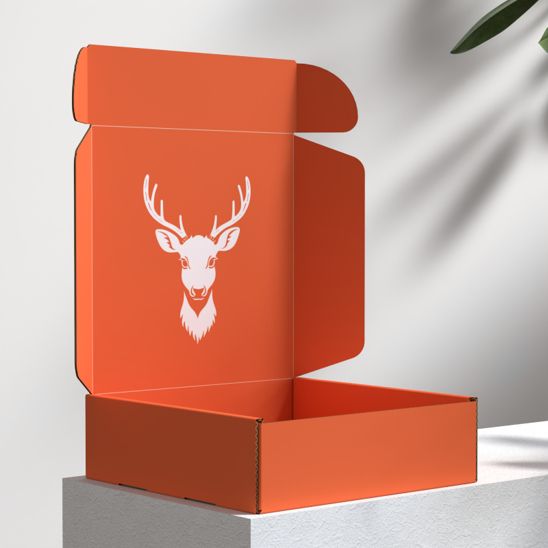 Reusable Scarves Christmas Gift Shipping Box Custom Logo Mailer Packaging Paper Box With Plastic Handle