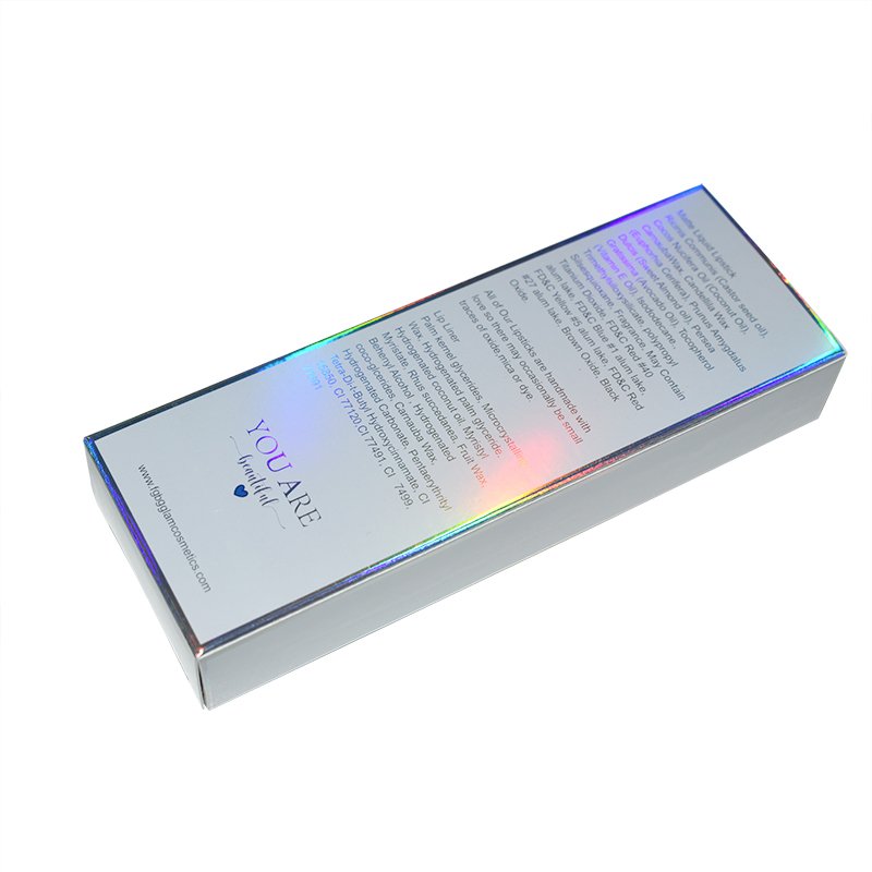 Luxury Gift Box Custom Logo Full Colors Lipstick Paper Box Glitter Holographic Balm Tube Kit Cosmetic Lip Gloss Boxes Packaging