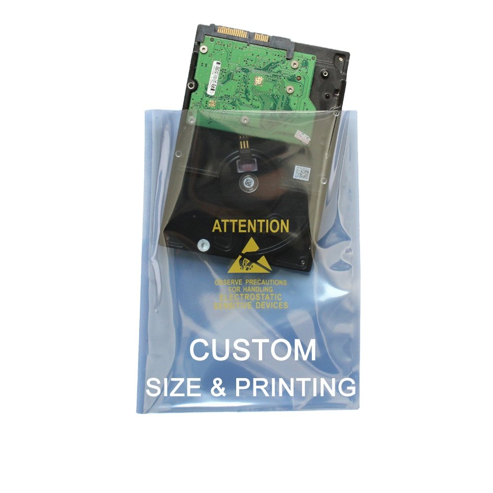 Heat Seal Recycled Bubble Aluminium Foil Led Strip Storage Packing Folder Document ESD Shielding Bag Roll Zipper