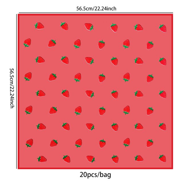 clear pink strawberry print design wrap bouquet waterproof flower korean floral white strawberries wrapping packaging paper