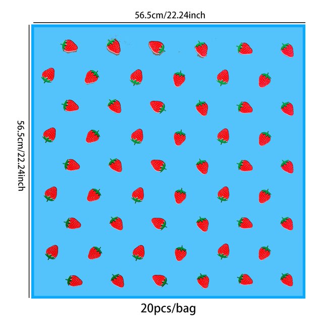 clear pink strawberry print design wrap bouquet waterproof flower korean floral white strawberries wrapping packaging paper