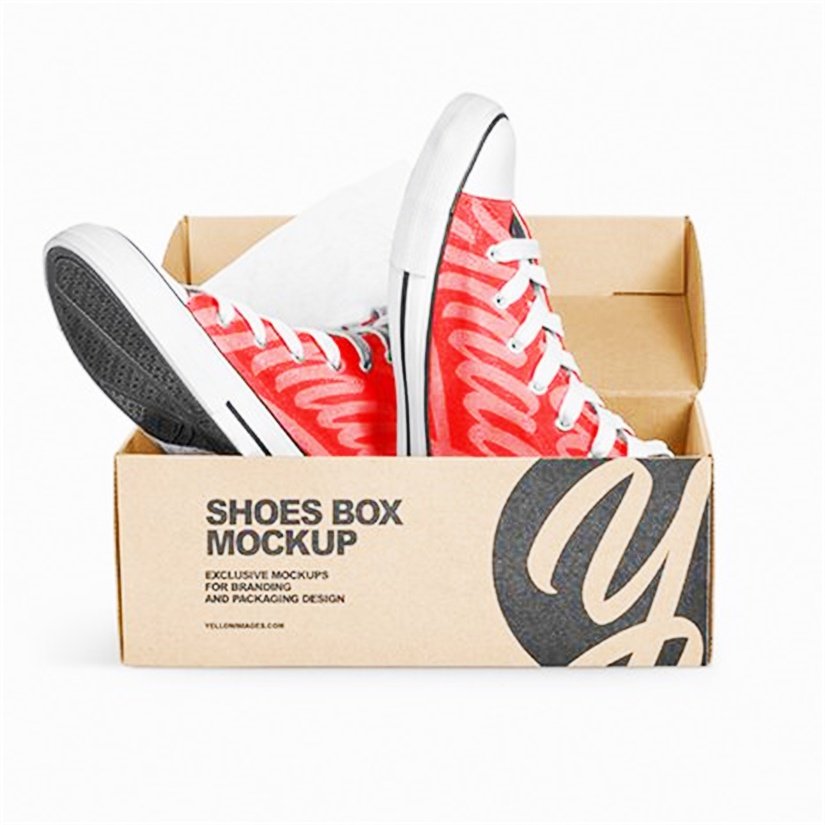 Custom Men Paper Shoe Packaging Box White Paper Cardboard with Window Shoe Box Casual Shoes Display Box