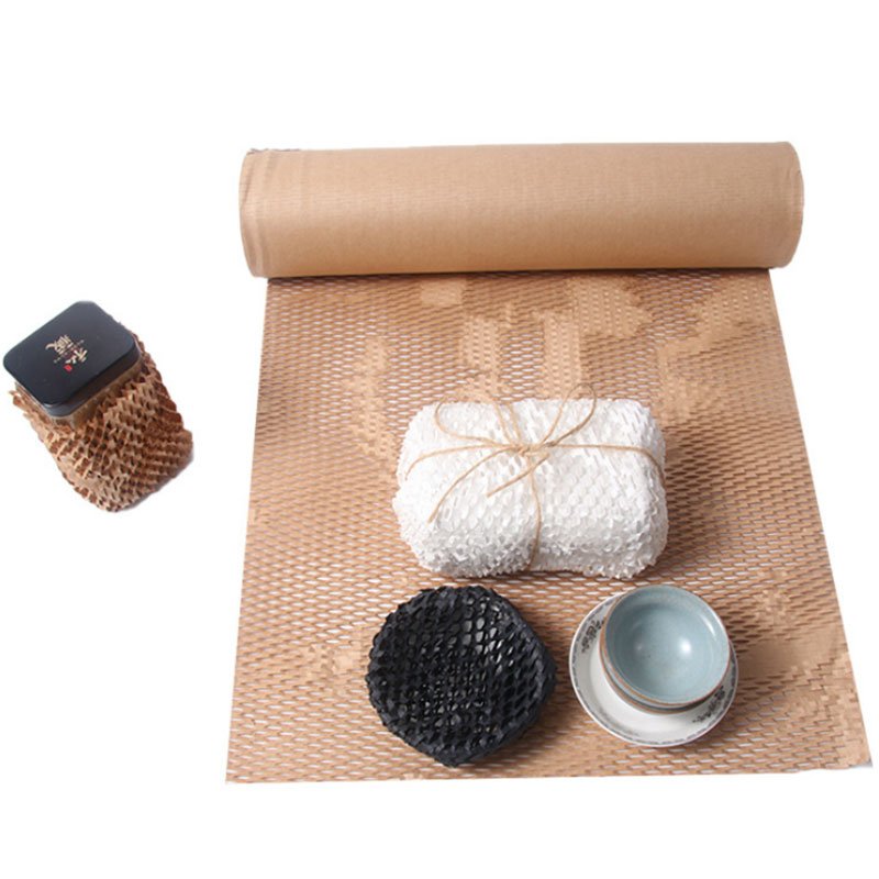 Honeycomb Paper Honeycomb Filling Kraft Paper Grid Fragile Cosmetics Buffering Shockproof Pleated Wrapping Paper