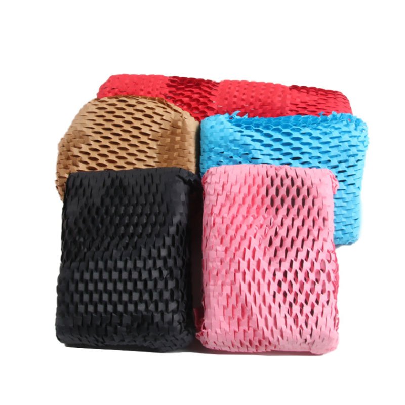 Honeycomb Paper Honeycomb Filling Kraft Paper Grid Fragile Cosmetics Buffering Shockproof Pleated Wrapping Paper