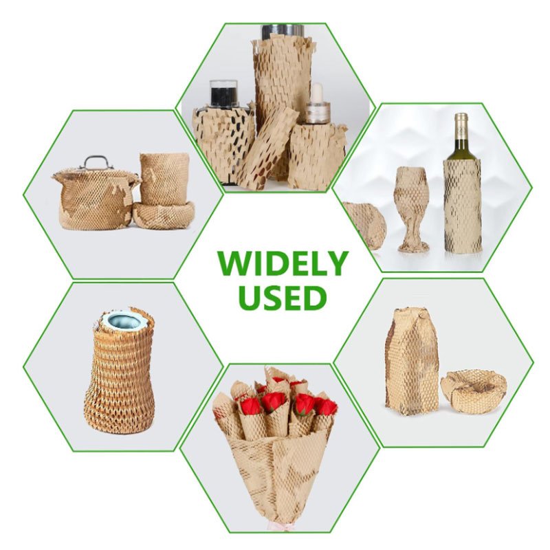 Honeycomb Paper Honeycomb Filling Kraft Paper Grid Fragile Cosmetics Buffering Shockproof Pleated Wrapping Paper