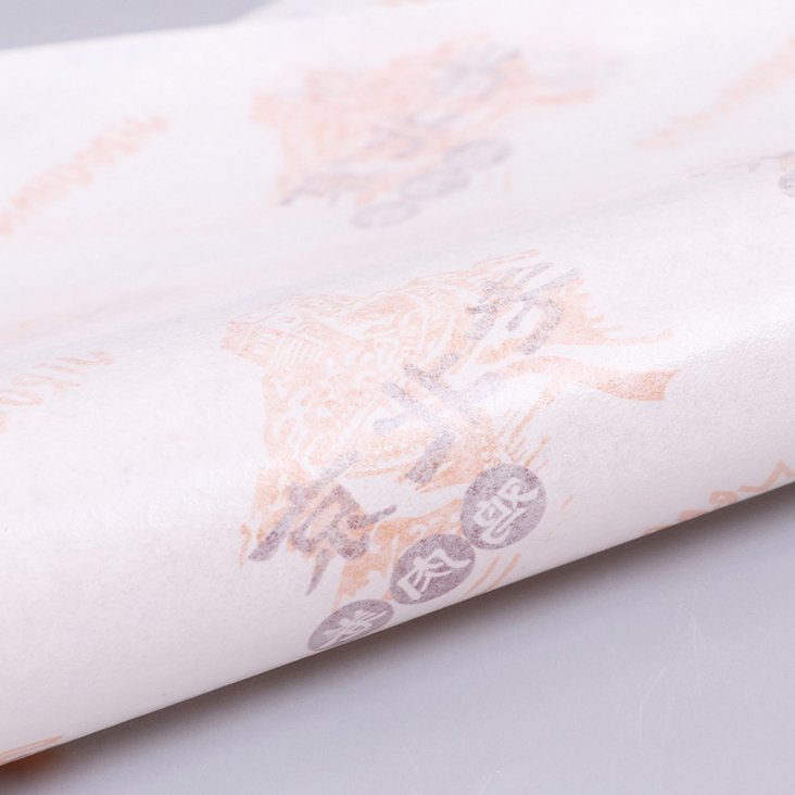 Nicro Custom Print Food Grade Brown White Colorful Bakery Wrap Paper Pastry Cake Cookie Wax Hamburger Package Wrapping Paper
