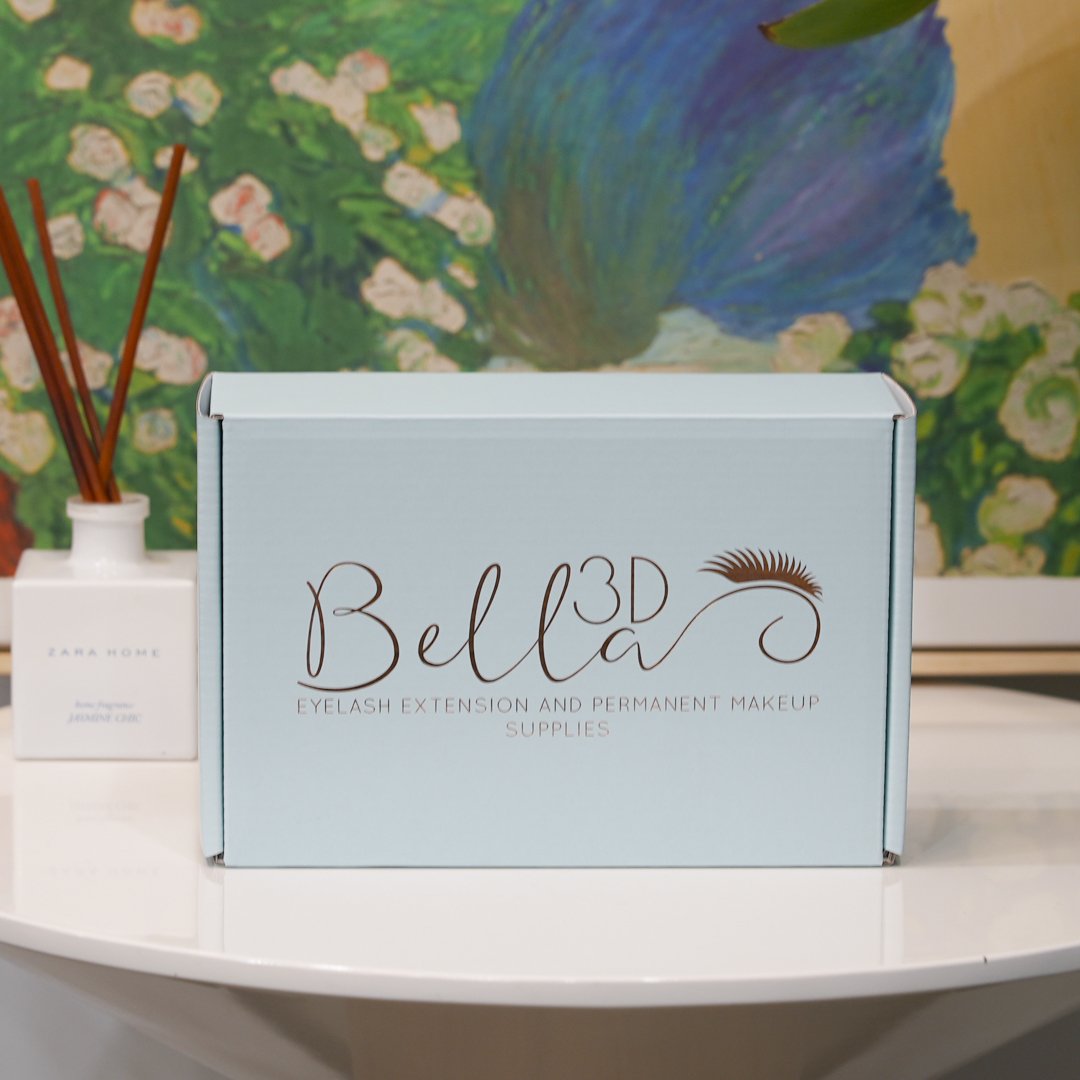 Gift Box Custom Hot Sale Logo Colorful Baby Blue Color Logo Hot Foil Stamping Printing Corrugated Board Gift Packaging Paper Box