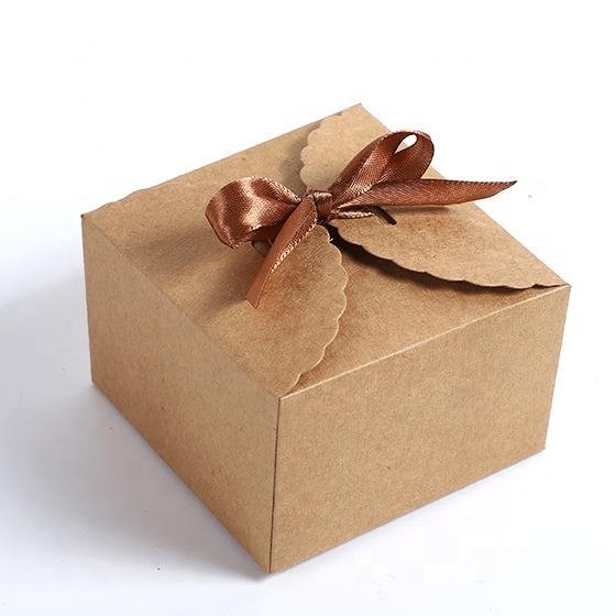 Costom Recycled Foldable Mini Kraft Paper Box White Black Blank Paperboard Small Gift Paper Box Packaging