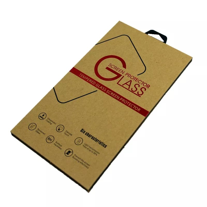 Kraft Paper Book Style Tempered Glass Screen Protector Packaging Box Gift Packaging Custom Packaging