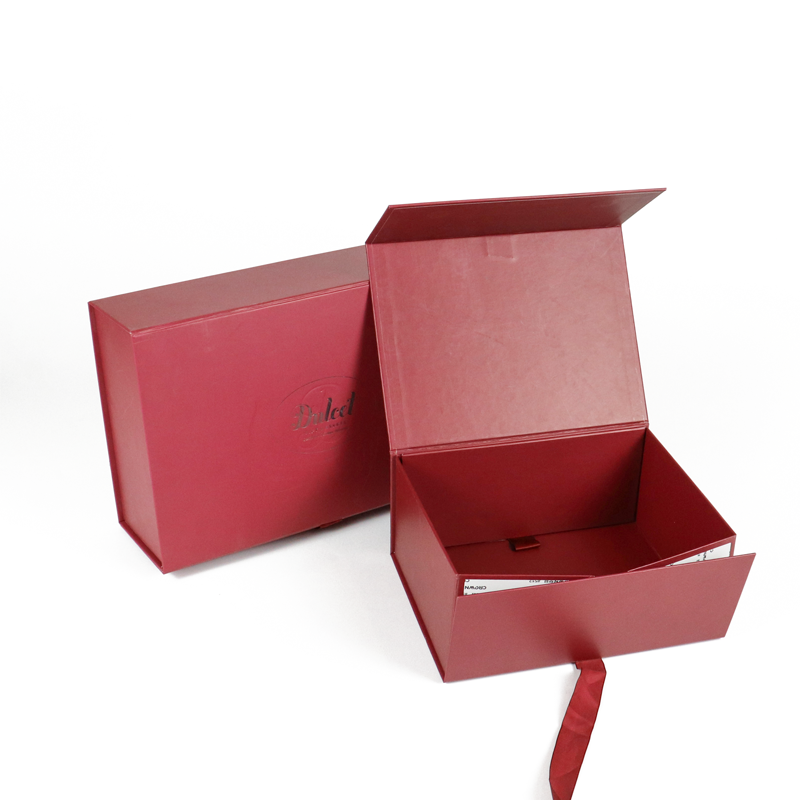 custom gifts recyclable chinese new year gift box luxury collapsible hair extension paper cardboard packaging folding gift box