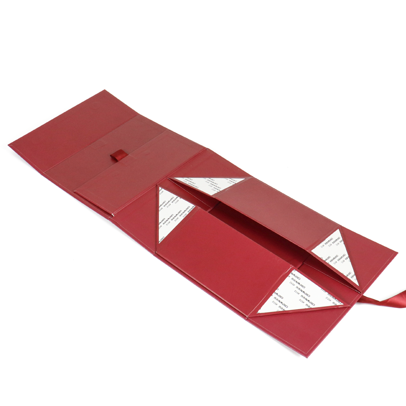 custom gifts recyclable chinese new year gift box luxury collapsible hair extension paper cardboard packaging folding gift box