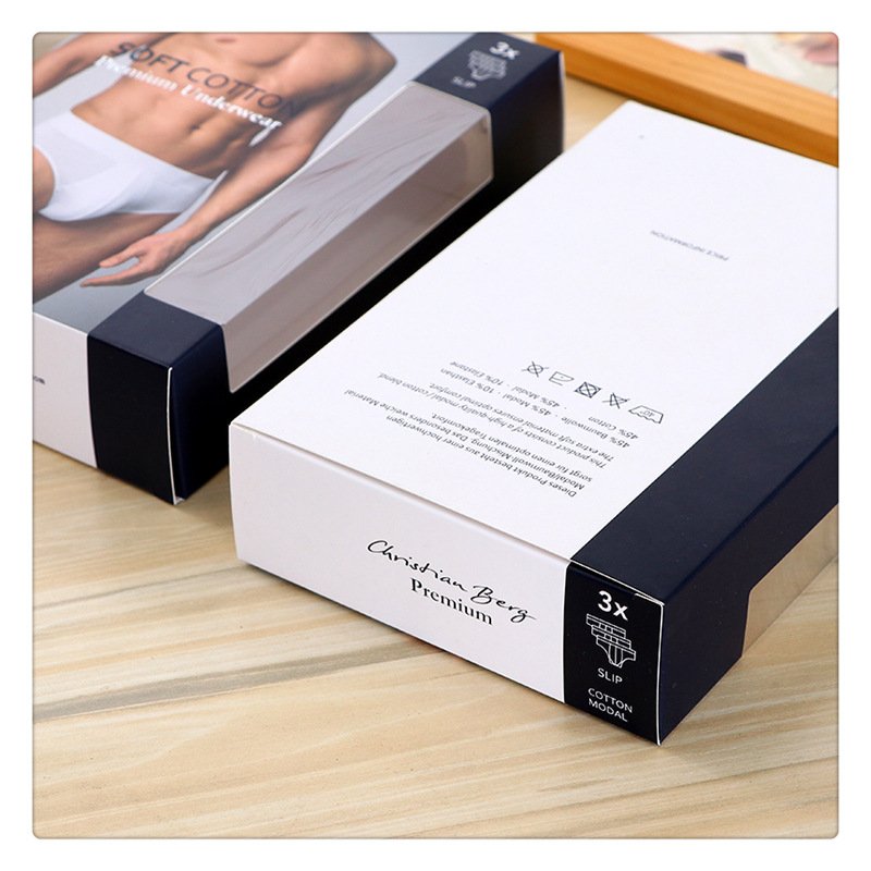 New Trend Wholesale Customize Eco Friendly Clear Lid Window Clear Packaging Paper Boxes