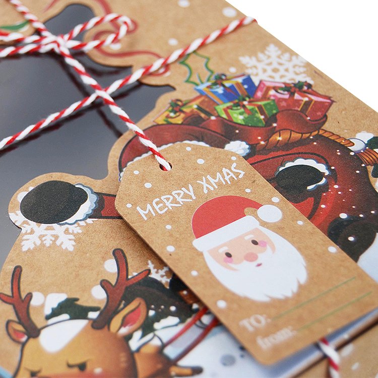 Christmas Doughnut Cookie Gift packing Box with Clear Window