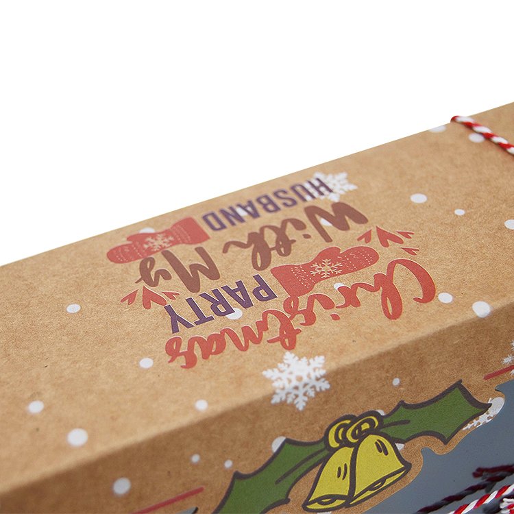 Christmas Doughnut Cookie Gift packing Box with Clear Window