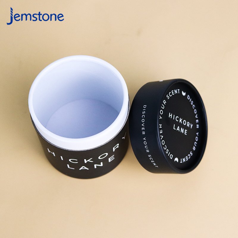 black Kraft Paper Tube Packaging green tea cans paper tube canister newly designed custom gift tea box paper tube tea