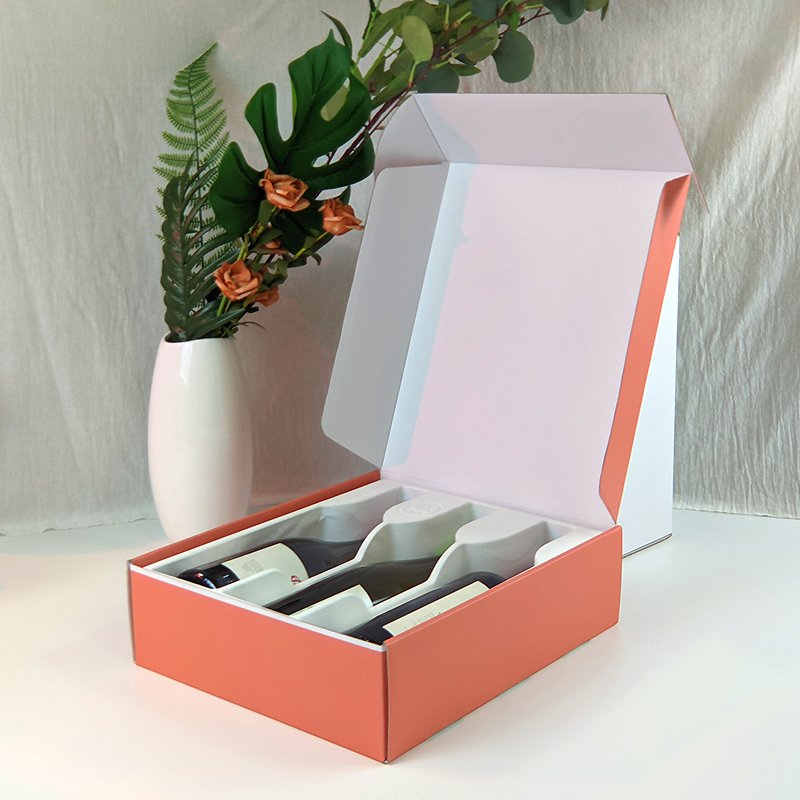 Luxury customized wine Beverage packaging gift box vodka empty bottle mailer boxes
