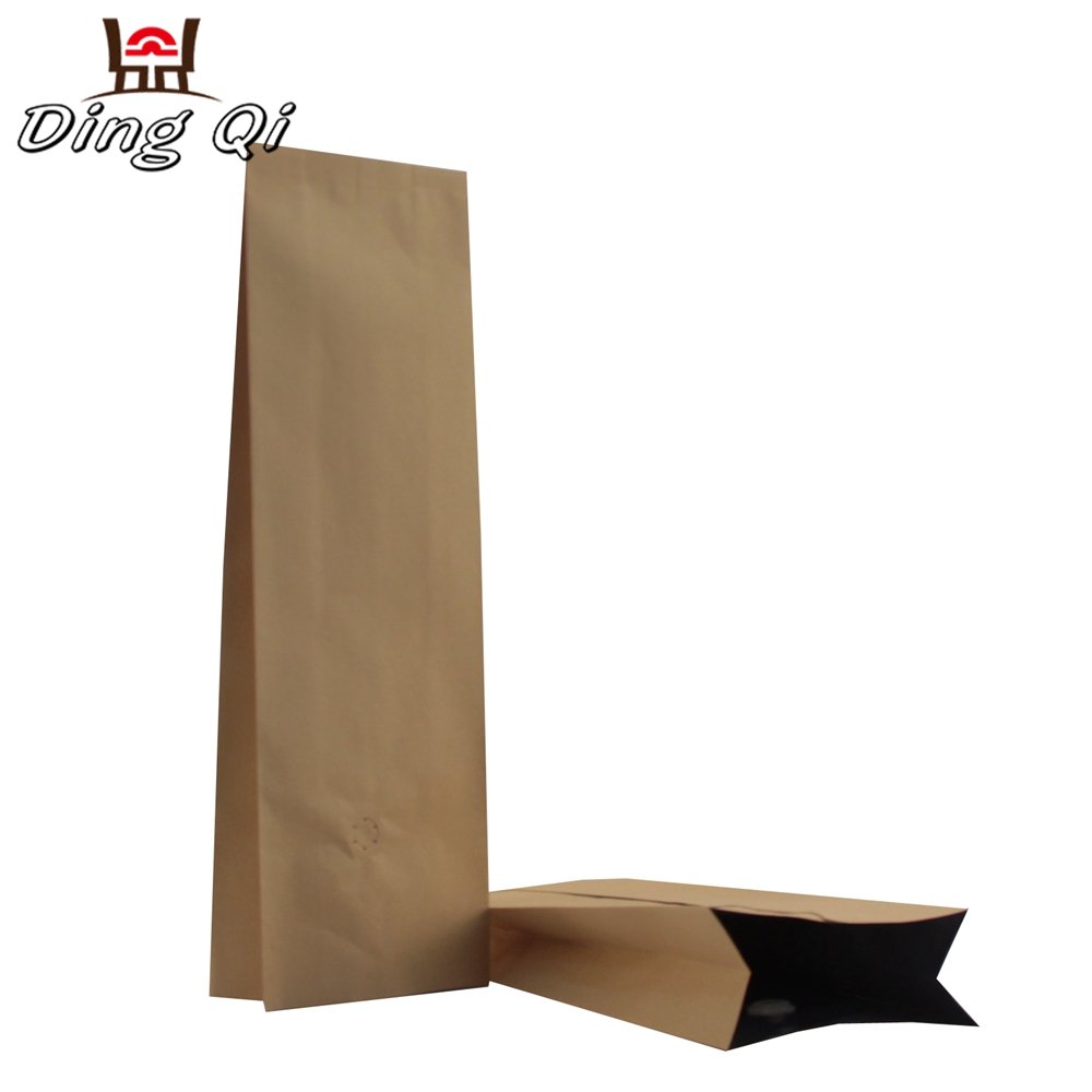 Window Printed 2Lb Doypack Kraft Paper Coffee Bag With Valve Zip Food grade packaging
